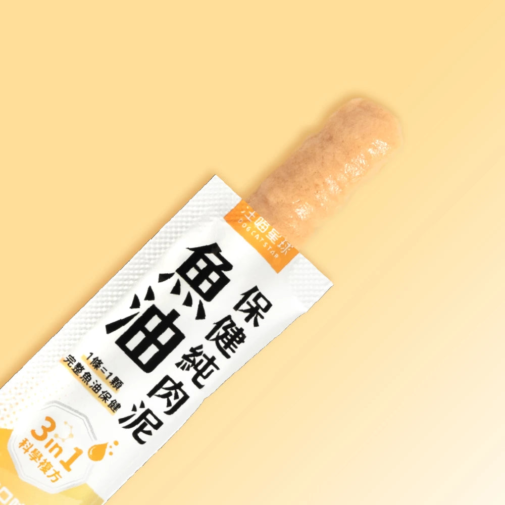 汪喵星球 魚油保健純肉泥 盒裝20包