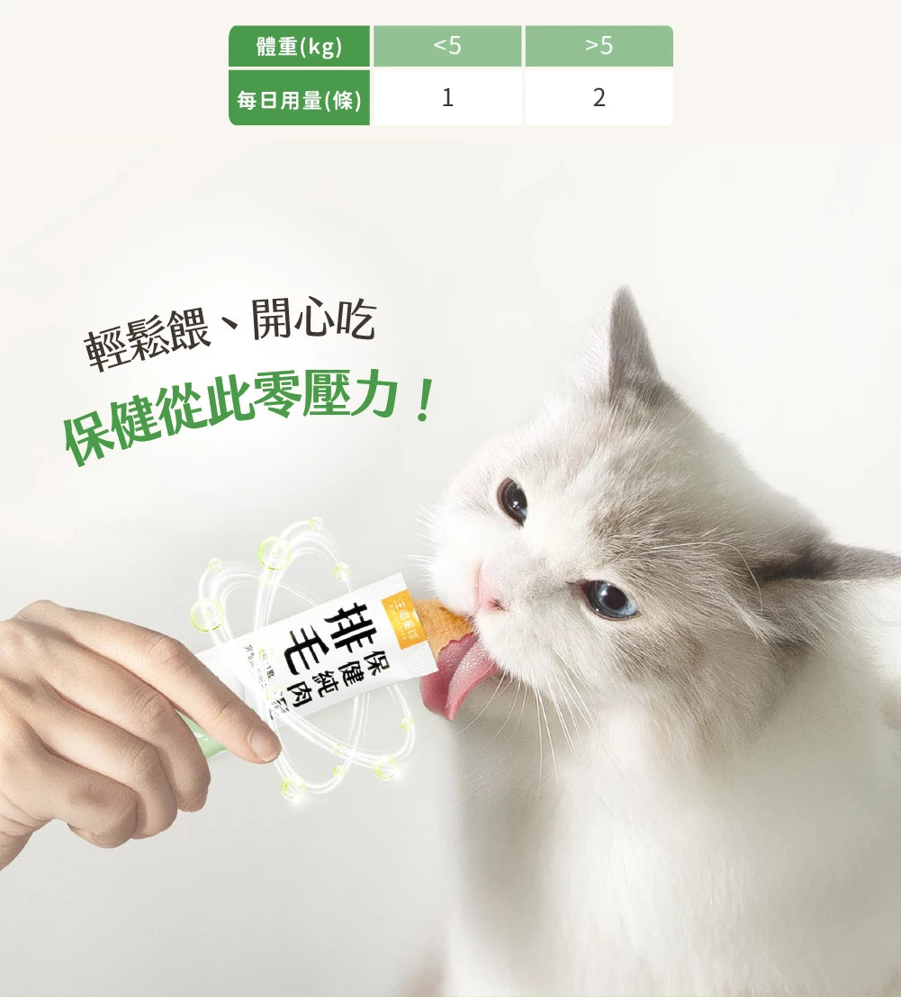 汪喵星球 排毛保健純肉泥 盒裝20包