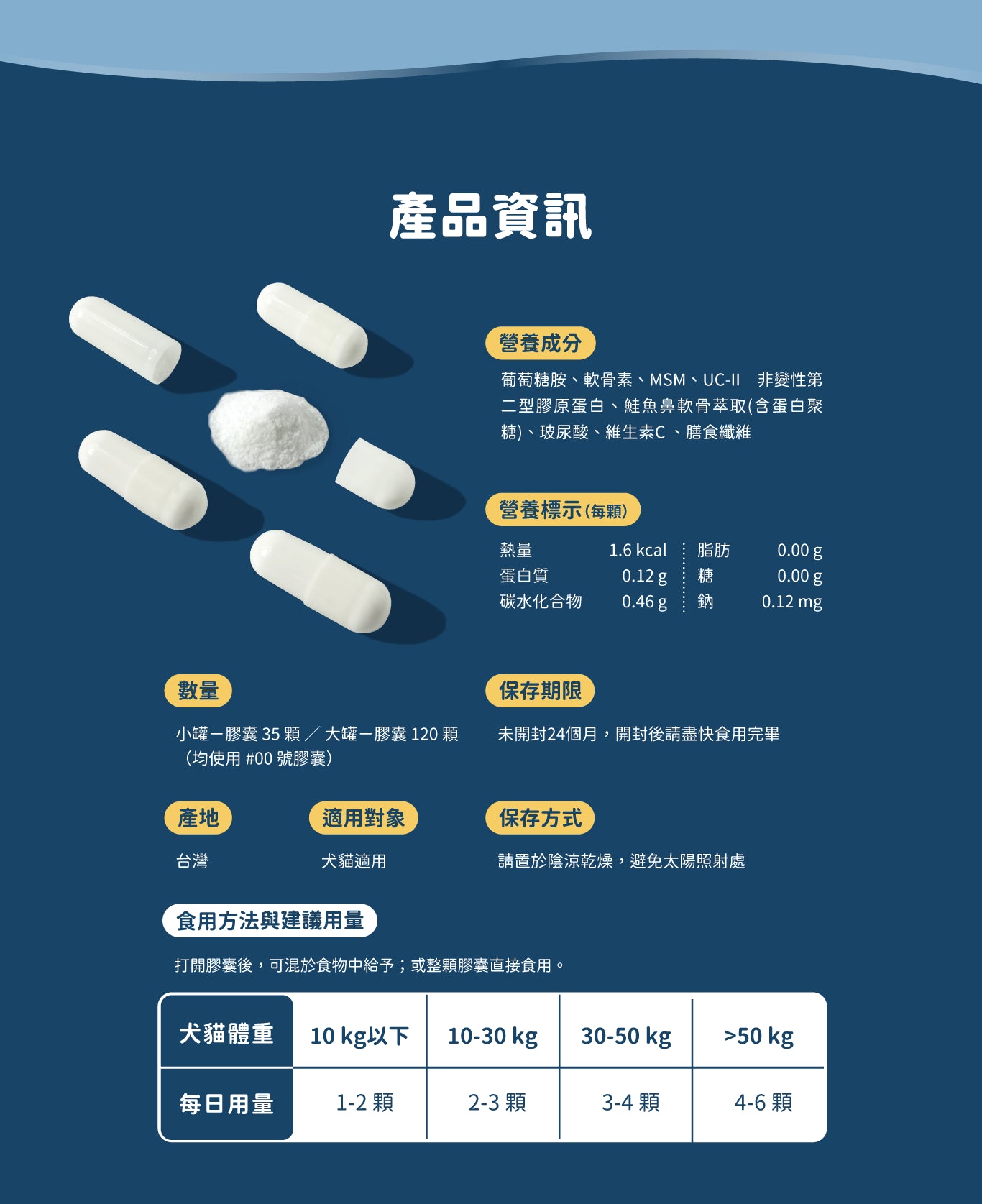 汪喵 UCII 關節保養粉 ( MSM 加強配方)