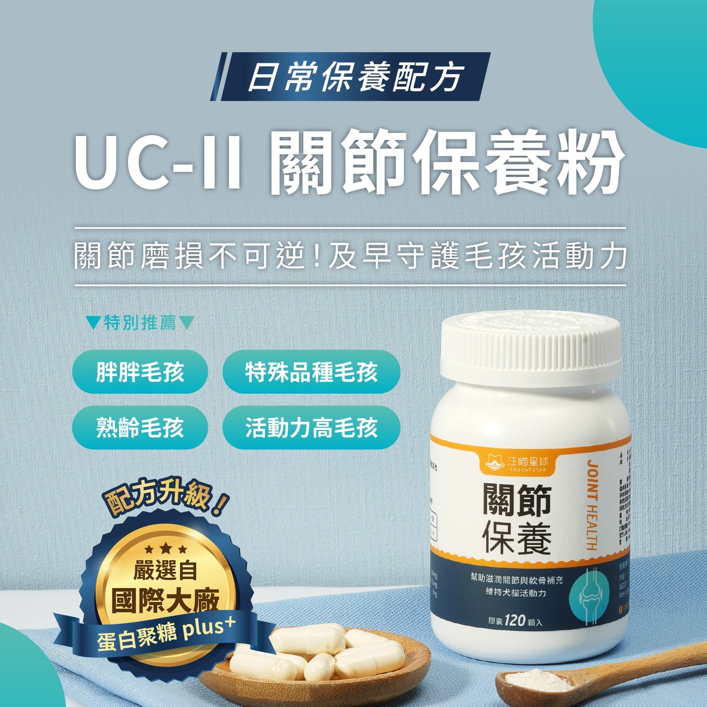 汪喵 UCII 關節保養粉 ( 日常保養配方 )