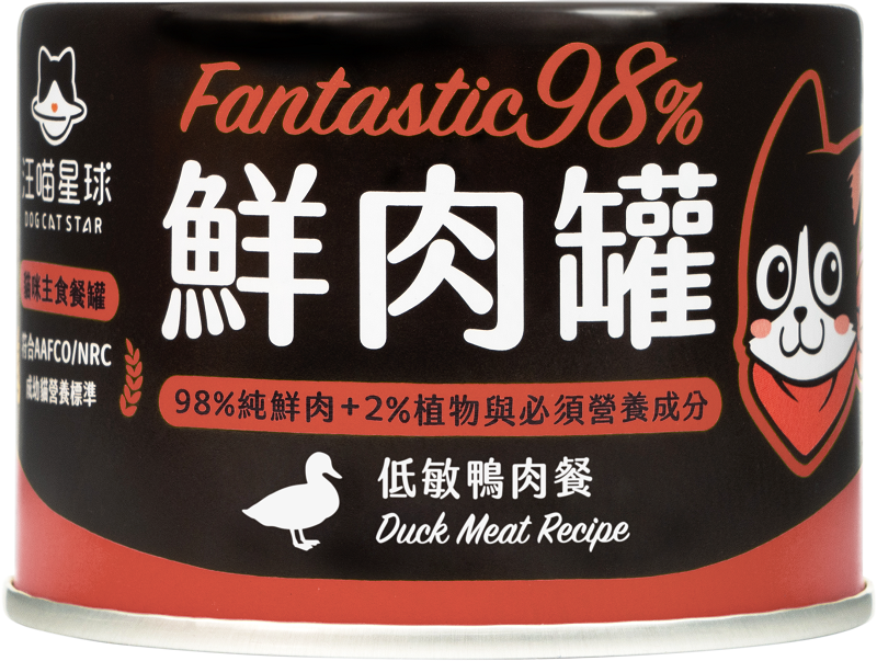 汪喵星球 貓用 FANTASTIC 98% 鮮肉無膠主食罐|80G&165G