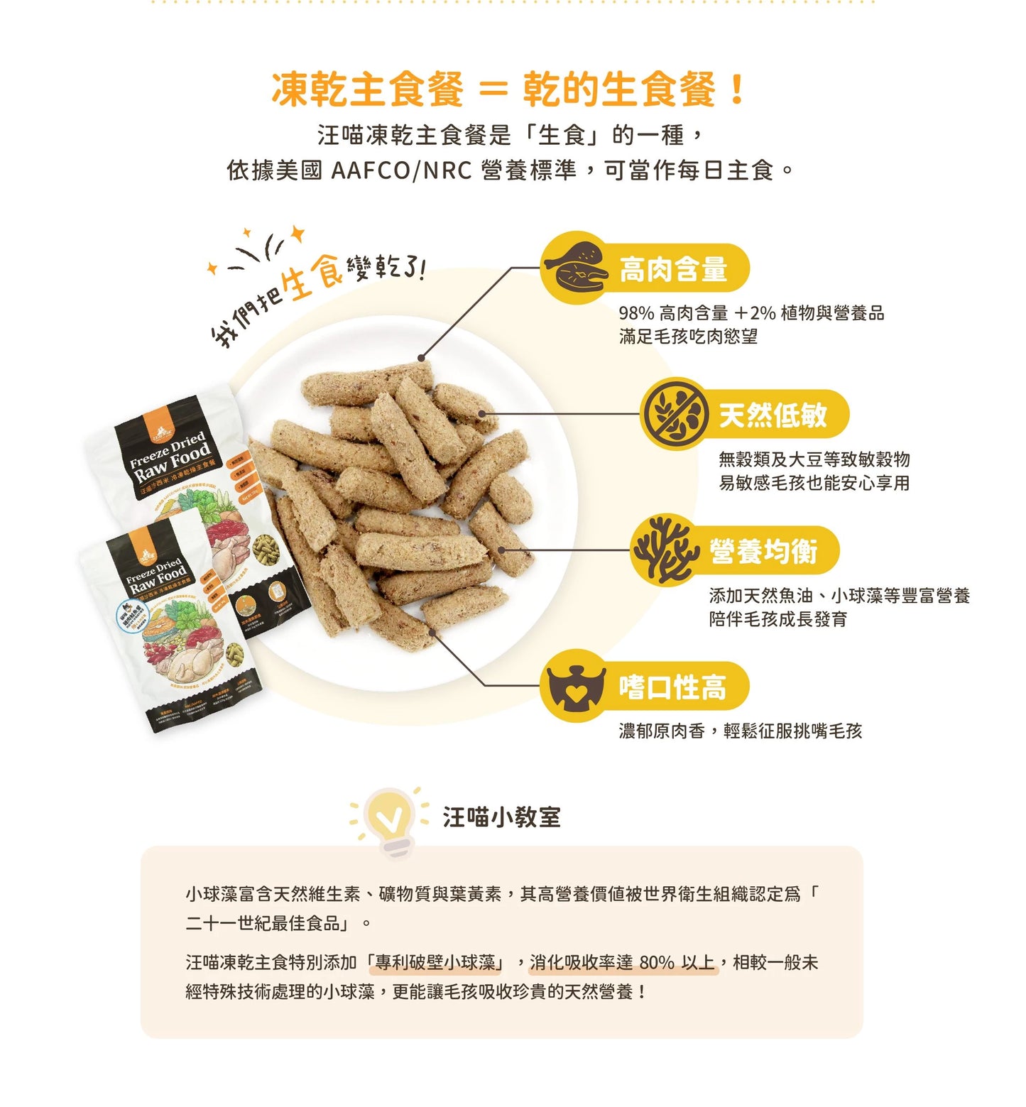 汪喵星球 貓咪 脫水生肉糧|80G&500G