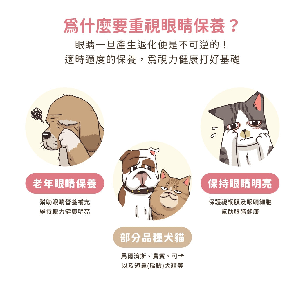 汪喵護眼好明亮保養粉 50顆/瓶