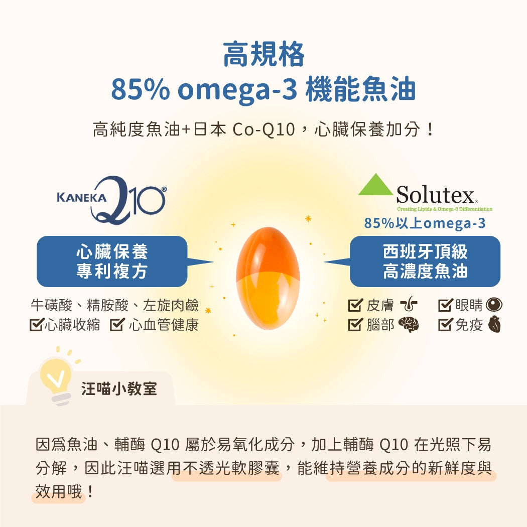 汪喵星球 85% Omega-3 機能魚油