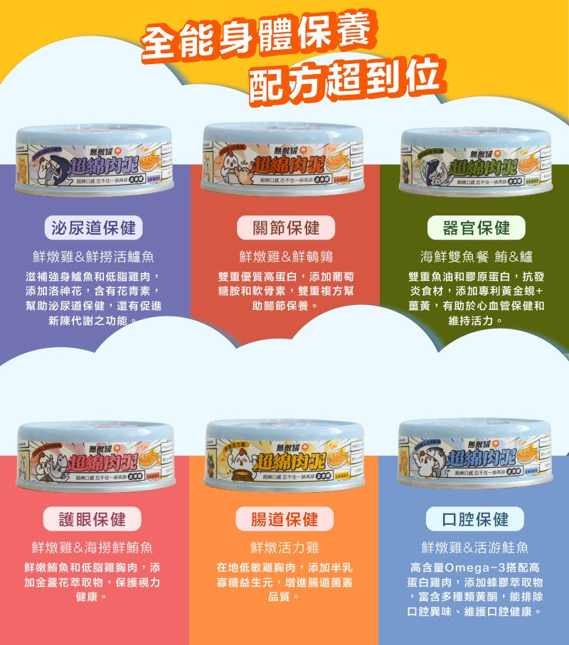 ParkCat貓樂園 無敵藍罐 超綿肉泥 貓罐頭【一舔就上癮】超綿口感 綿密再升級 頂級主食罐 98%鮮肉含量 添加Asahi啤酒酵母 (24罐或以上平均$18)