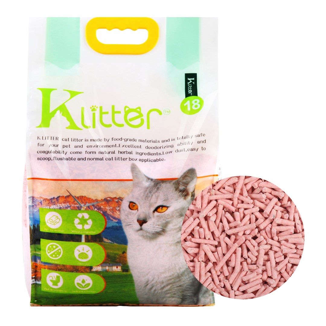 KLitter 天然豆腐貓砂 2mm (原味) 18L (新升級 - 添加小梳打顆粒)原裝行貨