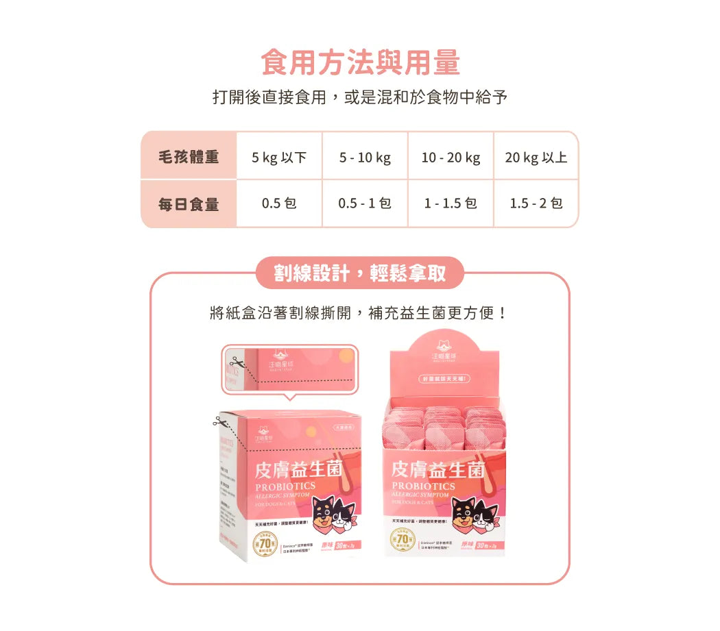 汪喵星球 皮膚益生菌
