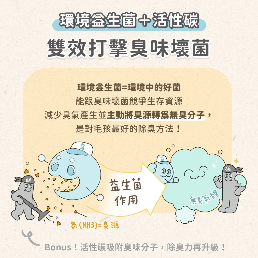 汪喵星球 益生菌消臭豆腐砂 原味(米粒型) 2.7kg