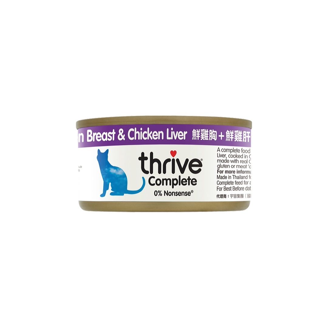 Thrive 脆樂芙 整全膳食100%貓貓主食罐 (一箱12罐優惠價$142)