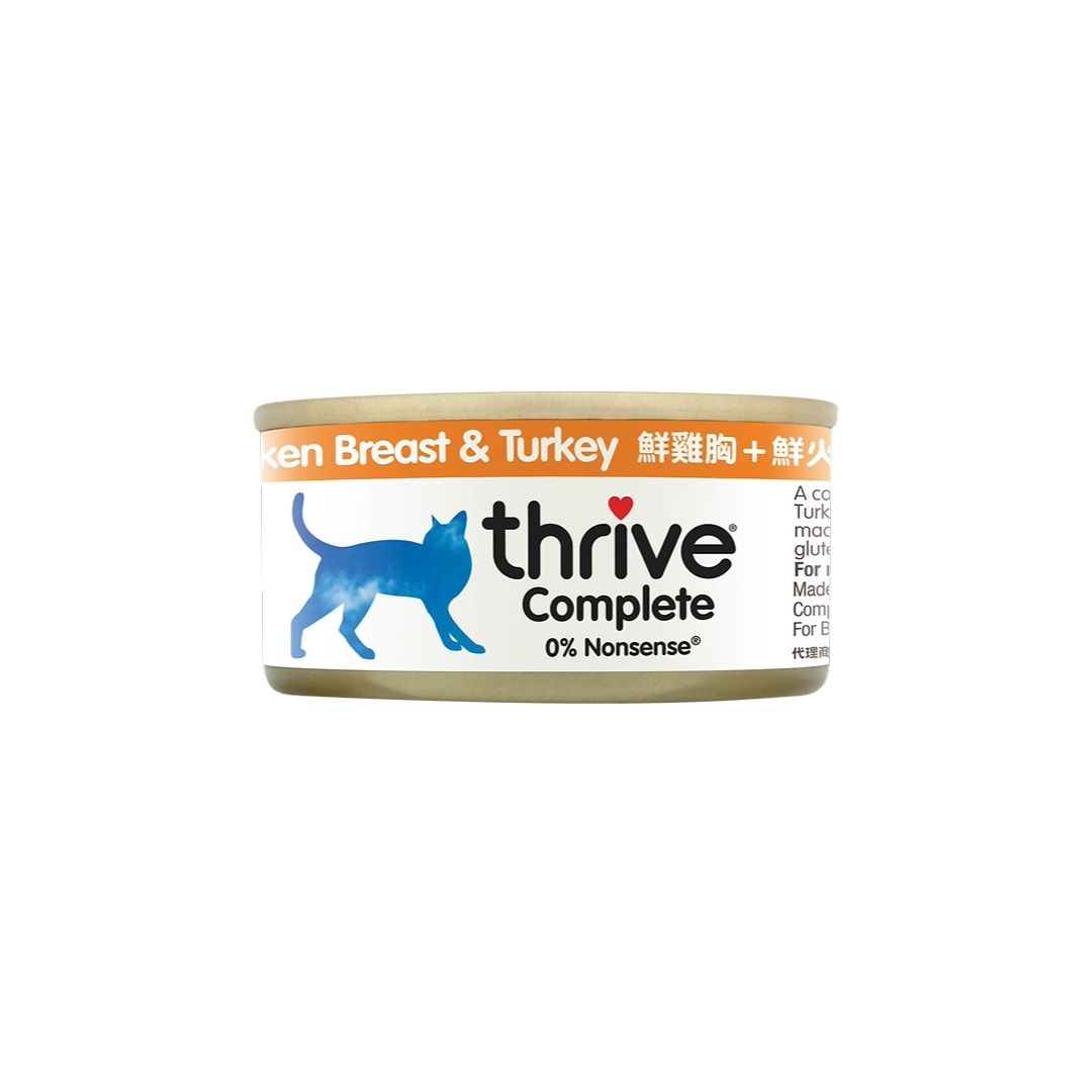 Thrive 脆樂芙 整全膳食100%貓貓主食罐 (一箱12罐優惠價$142)