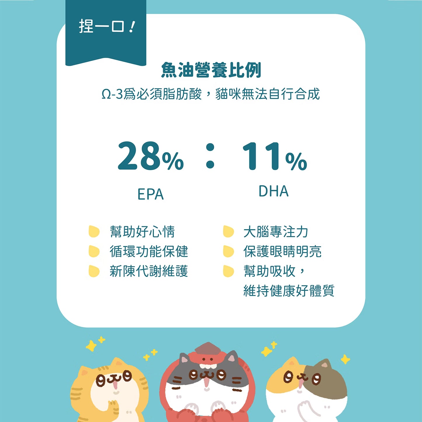 貓有話說｜Ω-3 魚油｜捏一口｜功能型主食蒸煮鮮肉泥【下單全系列13包送滴滴主食餐包1包】