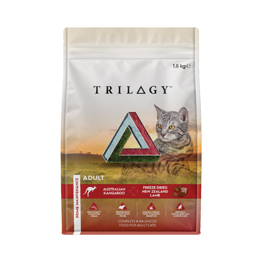 澳洲 Trilogy 奇境 貓用無穀乾糧 - 澳洲野生袋鼠+ 5%紐西蘭羊肺凍乾 (健美增肌配方)