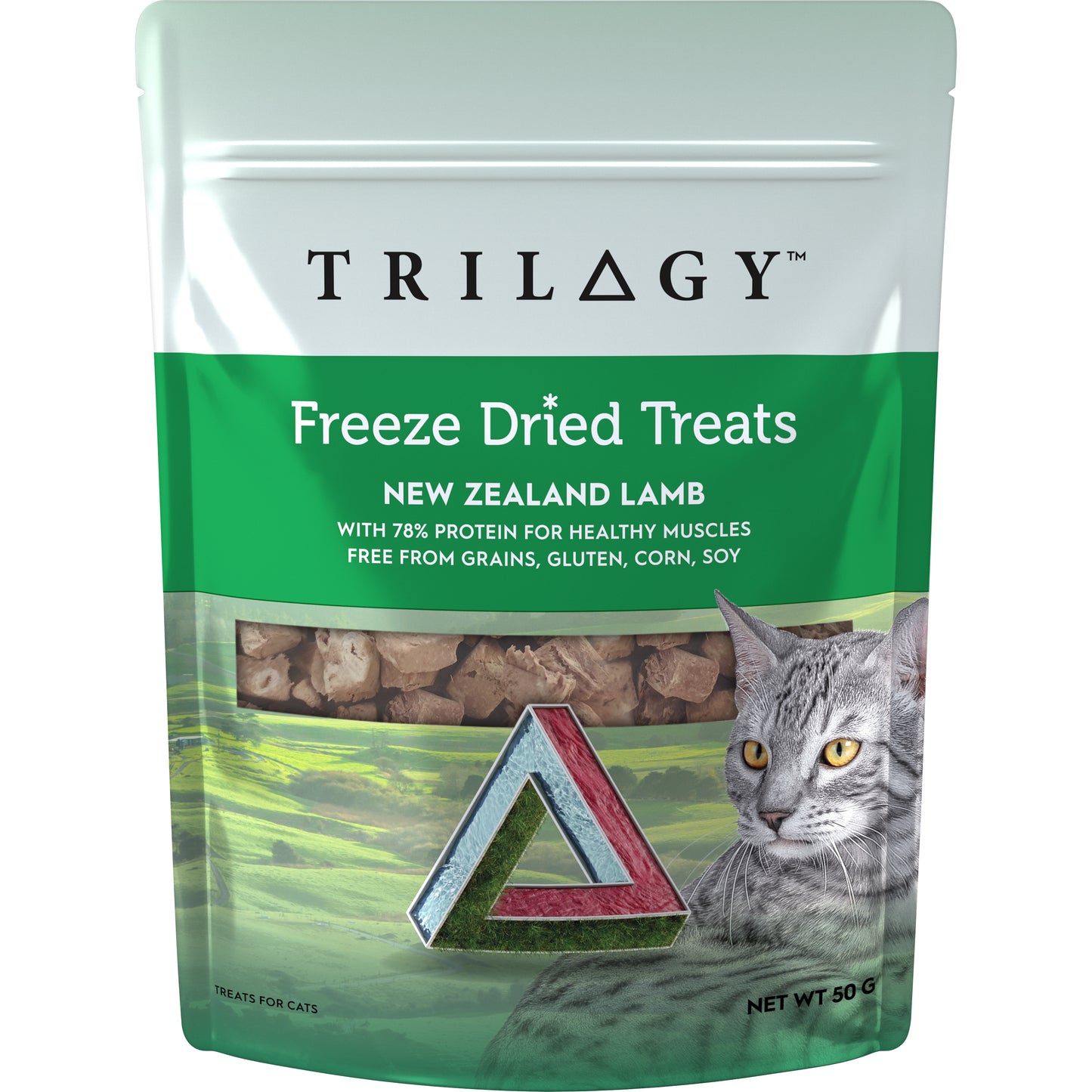 澳洲 Trilogy 奇境 貓用天然凍乾小食 ─ 羅姆尼羊肉羊肺 (50g)
