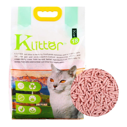 KLitter 天然豆腐貓砂 2mm (原味) 18L (新升級 - 添加小梳打顆粒)原裝行貨