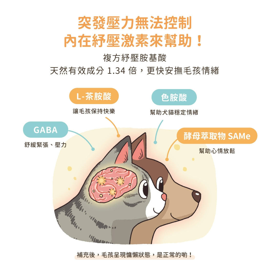 汪喵紓壓胺基酸