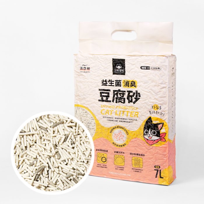 汪喵星球 益生菌消臭豆腐砂 原味(條型) 2.7kg